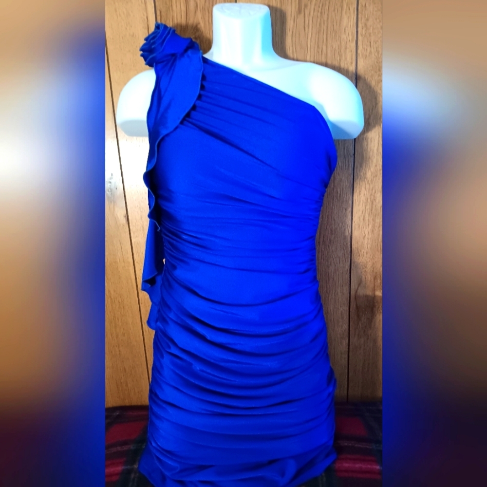 SHEIN blue mini dress
